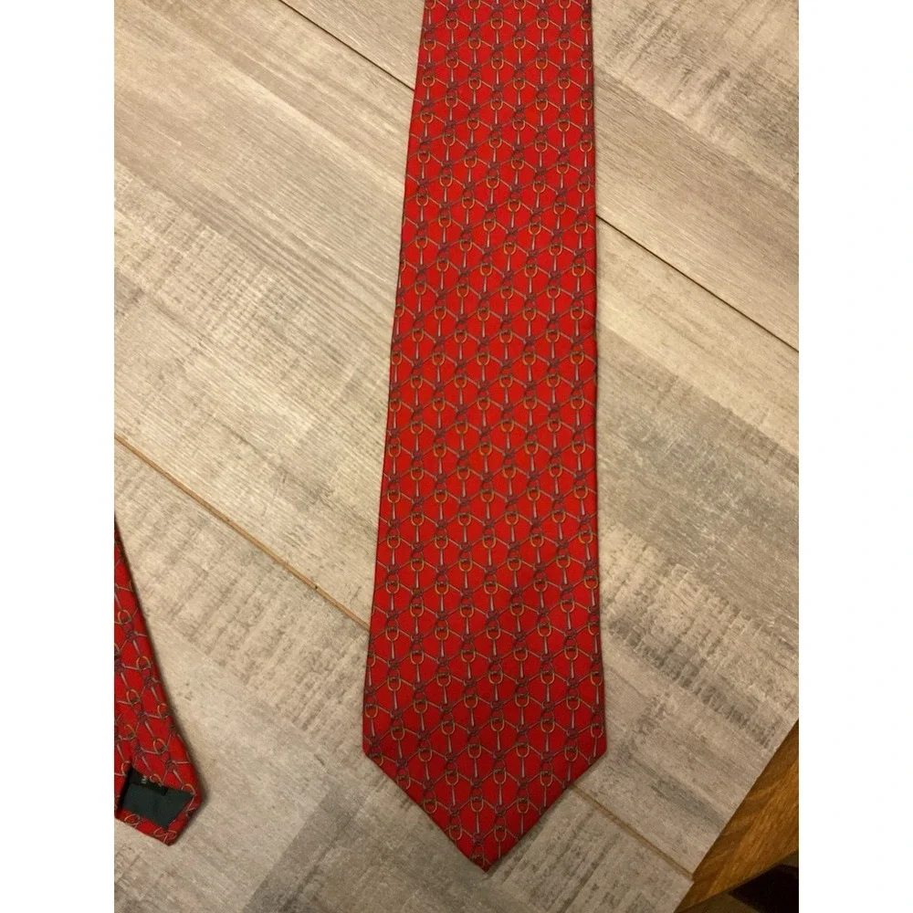 Bert Pulitzer Snaffle Bit Design Neck‎ Tie  Classic Preppy
